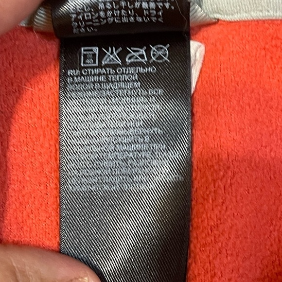 The North Face Orange Fleece Long Sleeve Quarter Zip Size Small - Picture 10 of 12